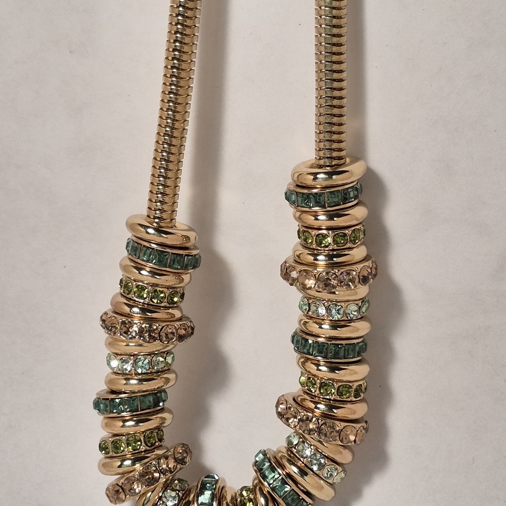 INC International Concepts Gold and Teal Necklace - Picture 11 of 11